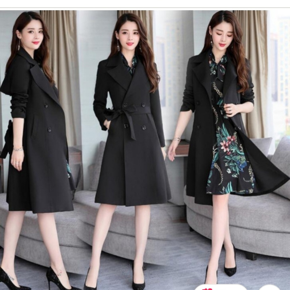 Black trench coat